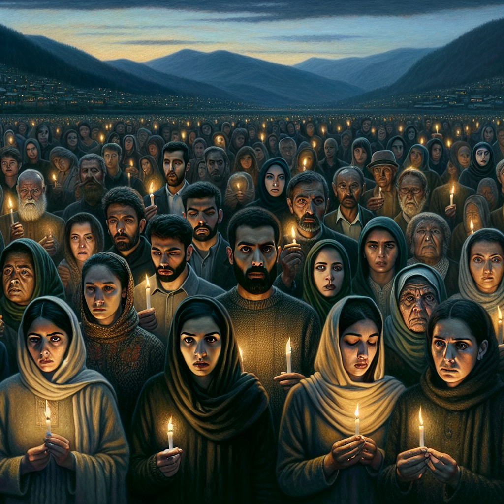 A candlelight vigil in response to the Kashmir killings