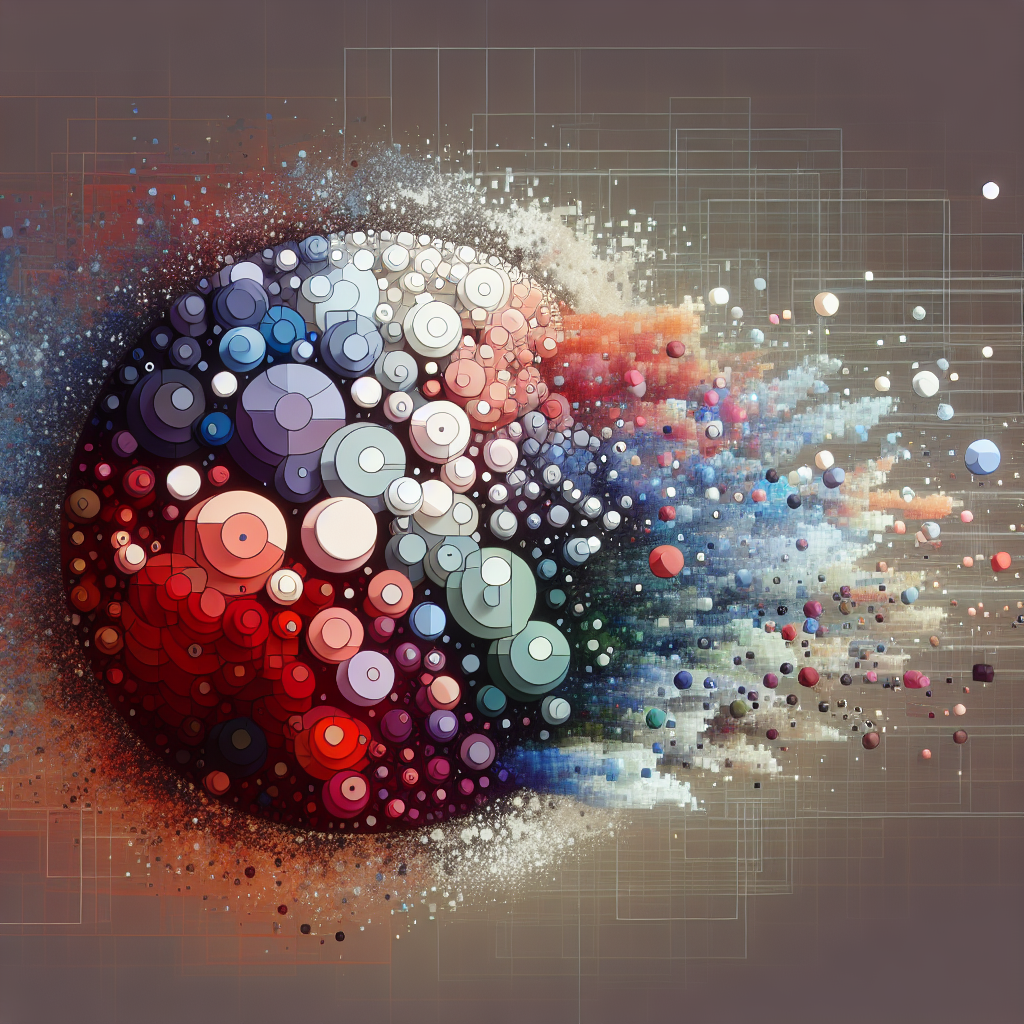 A 4-dimensional abstract representation of digital boundaries separating people of different cultures and backgrounds; yet subtly connecting them together.